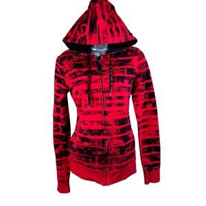 abbey dawn 黒 赤 パーカー Abbey Dawn | Tops | Y2k Abbey Dawn Avril Lavigne Black Red Skull